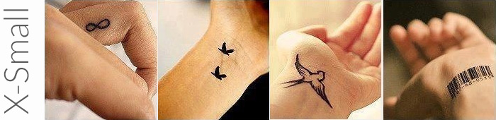 Examples of what are considered extra small tattoos
