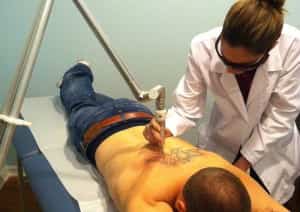 Tattoo Removal Procedure on Mans Back