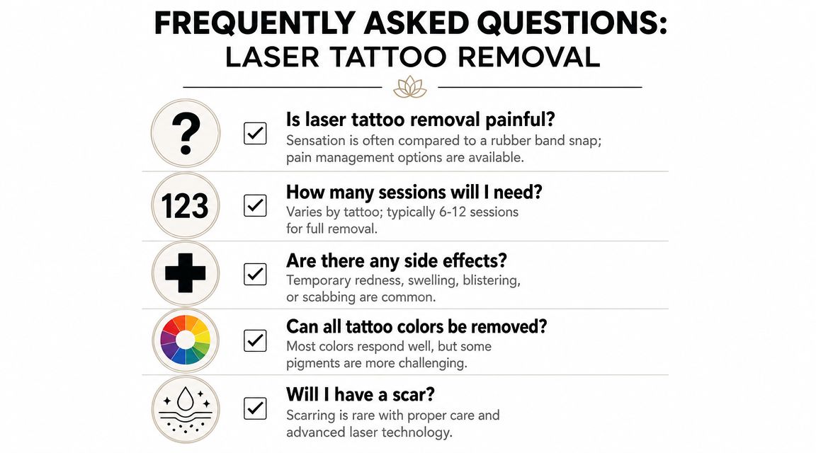 Frequently Asked Questions About Laser Tattoo Removal